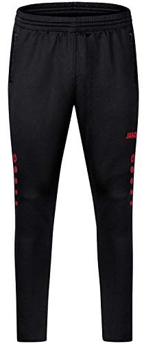 JAKO Kinder Trainingshose Challenge, Schwarz/Rot, 164
