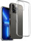REY Cover in Gel TPU Trasparente per iPhone 13 PRO Max (6,7), Ultra Sottile 0,33 mm, Morbido Flessibile, Custodia Silicone