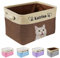 Buaodam Personalisiert Spielzeug Aufbewahrungsbox mit Personalisiertem Haustiernamen oder Wunschtext,für Organisation Katzen und Hundekleidung,Spielzeug