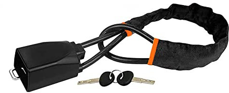 Riloer Candado de volante apto para la mayoría de coches, vehículos, SUV y carritos de golf. Candado de seguridad antirrobo para bolso de mano