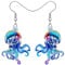 DOWAY Acryl Cute Hai Qualle Schildkröte Ohrringe Seepferdchen Oktopus Krabbe Schmuck Meerestiere Deko Geschenke für Frauen Mädchen (Qualle B)