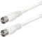 AC-Sat-Corner Fritz!Box 6660 Cable 10 Meter Router Netzwerk Anschlusskabel Deluxe Premium Kabel 4K Schnellstecker 100dB Weiß