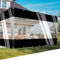 SSFMSF Bâche Transparente avec Œillets Rideaux D'extérieur Extérieure Multifonctionnelle Imperméable Métalliques, pour Extérieur Jardin Balcon Pergola. (H:0.8m*W:0.5m | 500g/m²) Noir + Transparent