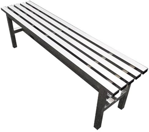 JLLEIZYZ Gartenbank Garten Bank，Gartenbank Ohne Lehne Wetterfest aus Edelstahl, Einfache Montage für Terrasse, Patio und Garten(100x35x45cm/39x14x18in)