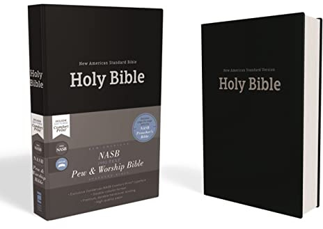 NASB, Church Bible (Pew Bible), Hardcover, Black, 1995 Text, Comfort Print