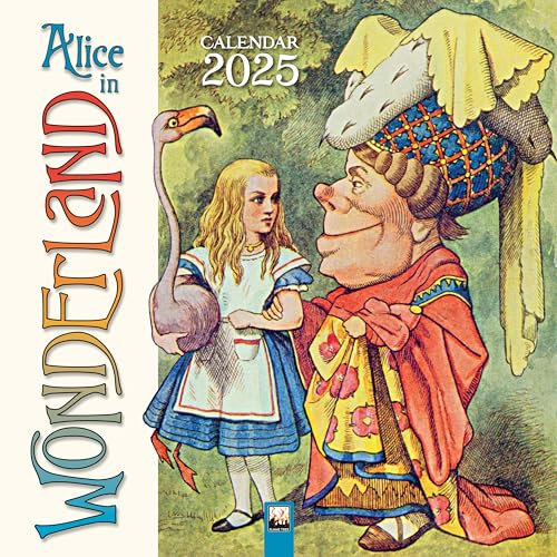 Alice in Wonderland – Alice im Wunderland 2025: Original Flame Tree Publishing-Kalender [Kalender] (Wall-Kalender)