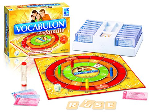 Megableu - VOCABULON Édition Famille - Jeu de Vocabulaire pour Enfants dès 10 Ans et Adultes - 2 Niveaux de Difficulté - 5200 Mots du Petit Larousse - 2 à 4 Joueurs - En Français