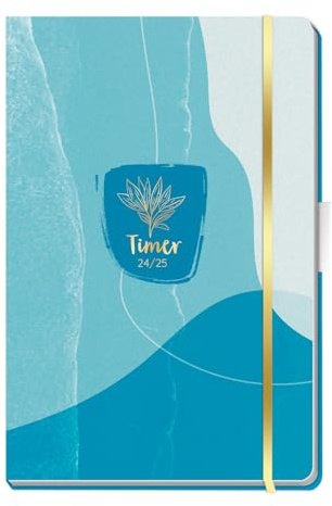 Trötsch Schülerkalender Specials mit Gummiband und Stifthalter Calm 24/25: Schulplaner Hausaufgabenheft Timer Terminkalender