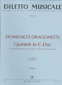 Quintett C-Dur Stimmensatz für 2 Kontrabässe Violinen, Violine