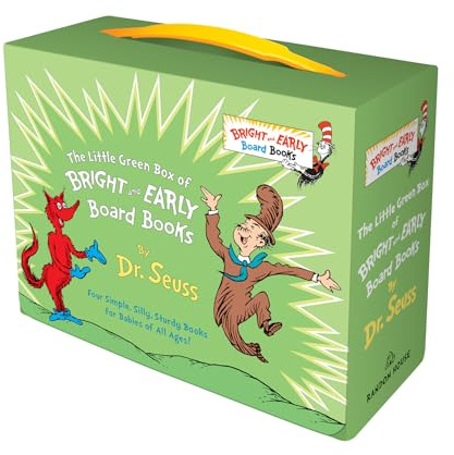 Little Green Boxed Set of Bright and Early Board Books: Fox in Socks; Mr. Brown Can Moo! Can You?; There's a Wocket in My Pocket!; Dr. Seuss's ABC (Bright & Early Board Books(TM))