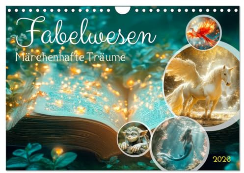 FABELWESEN Märchenhafte Träume (Wandkalender 2026 DIN A4 quer), CALVENDO Monatskalender: Magische Momente genießen (CALVENDO Wissenschaft)