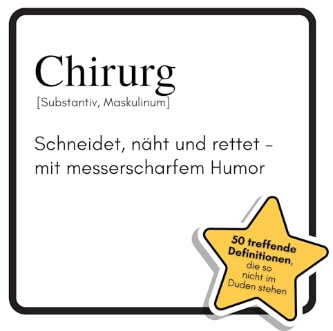 Chirurg: Schneidet, näht und rettet mit messerscharfem Humor. Das lustige Geschenkbuch für Mann, Frau, Kollege, Freund zu Geburtstag, Weihnachten