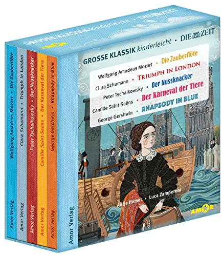 Große Klassik kinderleicht. DIE ZEIT-Edition. (5 CDs, Lesungen mit Musik): Die Zauberflöte, Triumph in London, Der Nussknacker, Der Karneval der Tiere, Rhapsody in Blue.
