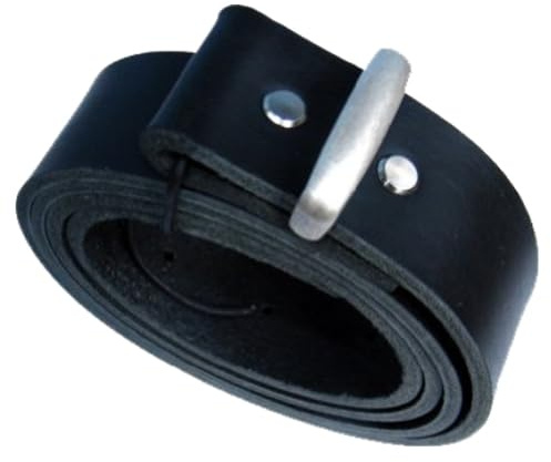 Wolfszeit Wechselgürtel Angelmir aus Rindleder mit Bügel aus Altsilber für 4cm Buckles