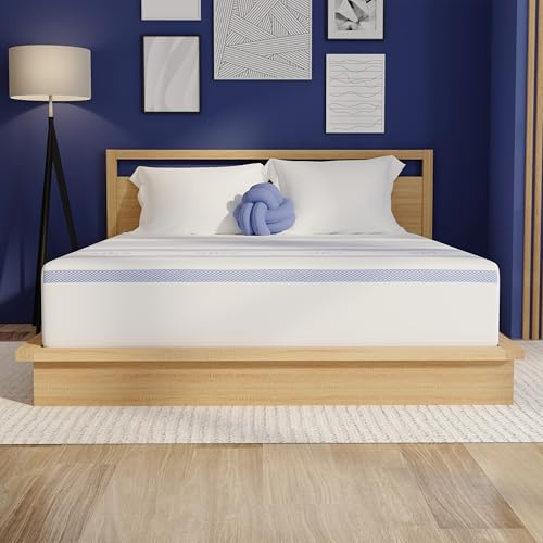Vibe Gel-Memory-Schaum-Matratze, 30,5 cm, CertiPUR-US-Zertifiziert, Bett-in-a-Box, Queensize-Bett, Weiß