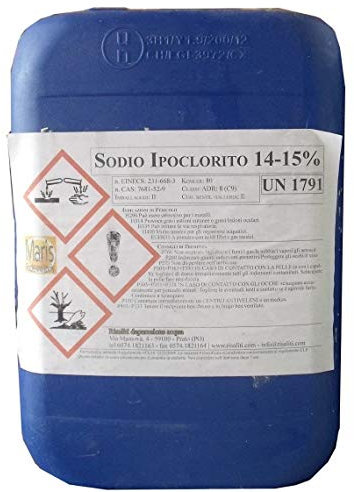 Cloro Liquido Piscine ipoclorito sodio kg 10 Maris