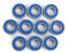 10 pcs Mini Kugellager Miniatur Rillenkugellager MR115-2RS Lager Stahl Doppel-abgeschirmt Ersatzteile 5x11x4mm
