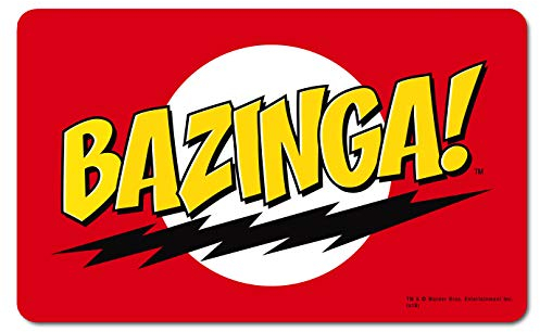 Logoshirt® The Big Bang Theory I Bazinga I Logo I Frühstücksbrettchen I Schneidebrett I 23x14cm I spülmaschinenfest & hitzebeständig I Lizenziertes Originaldesign