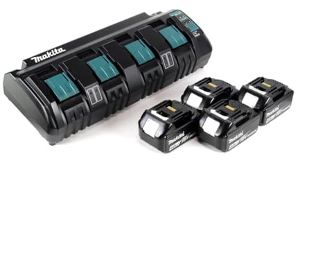 Makita Power Source Kit 18V mit DC 18 SF 4-fach Ladegerät + 4x BL1840B Akku 4,0Ah