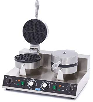 Maxima Gastro Lot de 2 gaufres en forme de cœur 1000 W