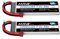 HRB 2PCS Batteria Lipo 2S 7.4V 2200mAh 30C con Deans T per RC elicottero aereo auto barca camion