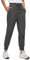 CRZ YOGA Damen Lässige Sporthose Tunnelzug Taille Jogger Pants Jogginghose Freizeithose mit Taschen - 70cm Berggrün 38