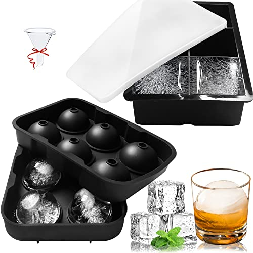 Mauts Ice Cube Trays And Giant Round Ice Cube Mould , For Whiskey , Baby Food , Cocktail Drinks.
