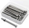 M6*70mm 15 Stück 304 Edelstahl Sechskantschrauben Bolzen und Muttern set, Maschinenschrauben schrauben