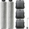 QAQGEAR Rouleau Brosse de Rechange et Filtre d'aspirateur pour Tineco iFloor 3 / Floor One S3 aspirateur Sec/Humide sans Fil(2 Rouleaux Brosse + 3 filtres), avec Brosse de Nettoyage
