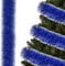 SPRINGOS Ghirlanda bicolore per albero di Natale, colore: blu scuro, argento, 10 cm x 6 m, decorazione albero boa
