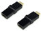 RHINORO (Pack of 2 Adjustable Turning UP & DOWN Angled Adapter Compatible with HDMI Port Connector Male to Female 90 & 270 Degree for TV Monitor HDTV 4K