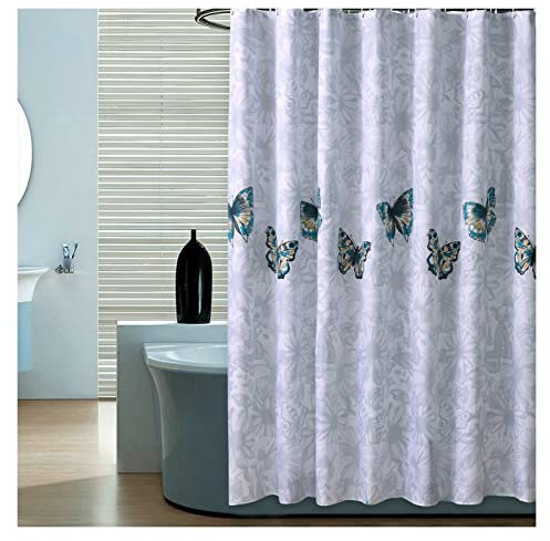 KFGDFD Waterproof Fabric Shower Curtain Outdoor Gazebo Drapery with Hook, for Bathroom, Decoration Blackout Privacy Blinds, 1 Panel Color : A, Size : W39xH71in(1x1.8m)