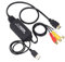 DollaTek Adaptador RCA a HDMI USB de longitud de cable de 2 m, compatible con 1080P/720P para PC, portátil, Xbox, PS4, PS3, TV, STB, Blu Ray Camera DVD