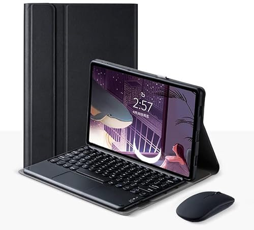 EMFYL Fortunate Accessori for Amazon Fire HD 10 2021 10.1 Pollici, Tastiera touchpad Caso Wireless Tastiera Bluetooth Mouse for Amazon Fire HD 10. più (Colore : Black Touchpad Mouse)