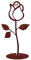 EXTRAVAGANT® Rose aus Metall Gartendeko Wohnungsdeko Weihnachtsdeko Outdoor Metall Stahl Rost Edelrost wetterfest Garten Geschenk für Freundin Freund Hochzeit Muttertag Valentinstag Grabschmuck