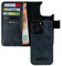 HANS/SON Echt-Leder-Handyhülle für iPhone 14 Pro – Schmale 2 in 1 Klapphülle mit Kreditkartenetui, Magsafe kompatibel, perfekte Passform, stoßfest, Standfunktion, 6,1 Zoll – Petrol
