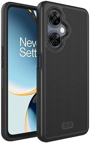 TUDIA DualShield Grip Coque pour OnePlus Nord CE 3 Lite 5G (2023), [MergeGrip] Double Couche Antichoc Mince de Qualité Militaire Antidérapante Robuste (Noir)