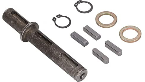 Einzelausgangswelle, lang mit Dichtungen, S-Ring-Eckstift für NMRV030 RV030 Schneckengetriebe-Untersetzungsgetriebe, Nema23-Schrittmotor, 14 mm, legierter Stahl, RV30-Motor, 14 mm Durchmesser, 102 mm