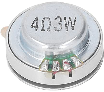 WOOXGEHM Resonanzlautsprecher, Hohe Klangqualität, 26 Mm Starker Bass Vibrationslautsprecher für Alle Frequenzen für Computer, Laptops, MP3, MP4, CDs, Mobiltelefone(4Ω 3W)