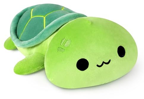 shownicer Plüschtier Schildkröte Kuscheltier Stofftier Kawaii Schildkröte Plüsch Kissen Spielzeug Wurfkissen Schmusetier Geschenk für Kinder Mädchen 12+ Jahre (Grün, 30cm)