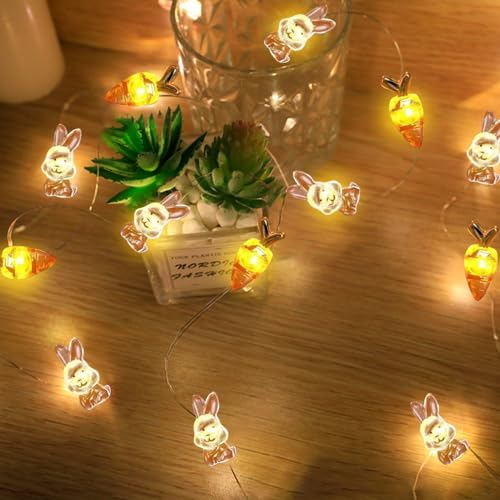 Osterdeko,3m LED Lichterkette,Lichterkette Ostern,Ostern Dekoration String Lights,Warmweiß Osterküken Lichterkette,LED Lichterkette für Frühling Ostern Indoor Outdoor Home Party Tisch Baumdekoration
