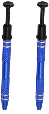 Piercing Ball Grabber Werkzeug, 4 Zinken Halter Diamant Kralle Greifer Pick Up Werkzeug, Kleinteile Greifer für Schrauben Bolzen IC Chip Schmuck - 2 Stück, Blau
