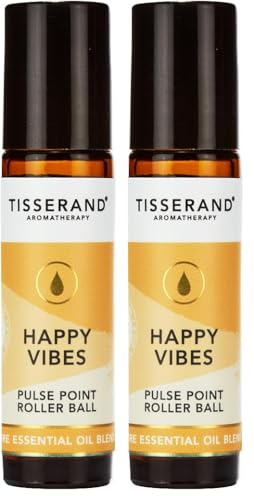 Tisserand Aromatherapy Happy Vibes Pulse Point Roller Ball (Pack of 2)