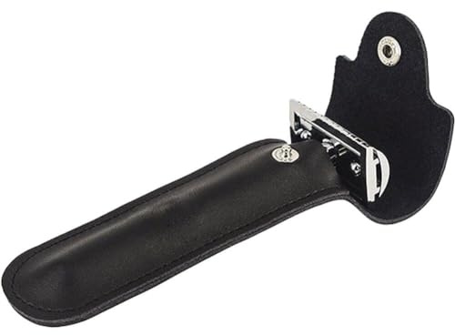Lpitoy Rasierer Schutzhülle Reise Rasierer Halter Fall Manuelle Rasierer Lagerung Holster Langlebig Sicherheit Rasierer Leder Fall Für Mann