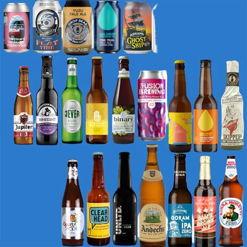 Wise Bartender Low Sugar Alcohol Free Beer Gift Set (Pack of 12) | Alcohol Free Beers, Perfect Gifts for Men, Women, Dad, Him, Christmas, Birthdays, Anniversaries and Special Occasions