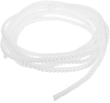 sourcing map 3Pcs Cord Loop for Window Shades, 3mm 4Ft(122cm) Nylon Satin Cord Window Blind Looped String Braided Lift Shade Cord for Pleated Shades Blind Shade DIY, White