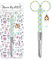 Nurse by AQOS - Krankenschere mit scharfer Spitze, ideal für Krankenschwestern und TCAE, Verbandschere mit römischer Spitze, polierter Edelstahl, markanter Schlüsselanhänger, Blau