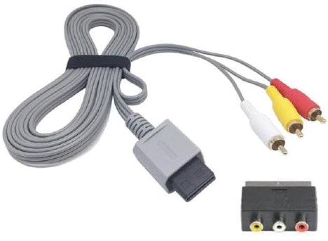 RUITROLIKER Cable AV compuesto de 3 m con convertidor de 3 RCA a euroconector compatible con Wii Wii u