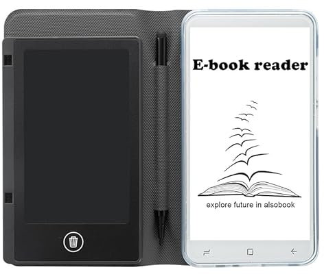 EReader mit Schreibtafel, für Android 5.1 E Book Reader, 5-Zoll-Tablet mit WiFi & Bluetooth, 2GB RAM 16GB ROM Speicher, 8MP Kamera mit Schutzhülle