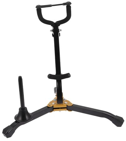 Toddmomy Alto Tenor Saxophone Stand Durable Non Skid Desktop Holder for Easy Display and Storage Music Rooms Homes and Performances Lightweight and Portable Saxophone Rack